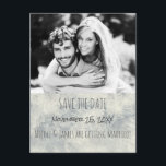 Glamor Silver White Winter日付写真を保存 案内ポストカード<br><div class="desc">Glamor Silver White Winter日付の写真はがきを保存。写真カスタマイズと文字で</div>