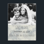 Glamor Silver White Winter日付写真を保存 案内ポストカード<br><div class="desc">Glamor Silver White Winter日付の写真はがきを保存。写真カスタマイズと文字で</div>