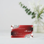 Glamor Sparkle Redジュエリー/ジュエリーデザイナー 名刺 (スタンド正面)