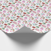 Glamor Waterカラー：ファッションシームレスパターン ラッピングペーパー (角)