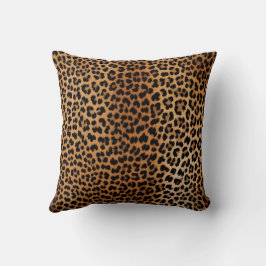 Glamoratti Leopard Print Throw Pillow クッション