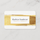 GLAMOROUS金ゴールドブラシのストロークは眉とまつげを生み出す 名刺 (正面)