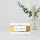 GLAMOROUS金ゴールドブラシのストロークは眉とまつげを生み出す 名刺 (スタンド正面)