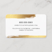 GLAMOROUS金ゴールドブラシのストロークは眉とまつげを生み出す 名刺 (裏面)