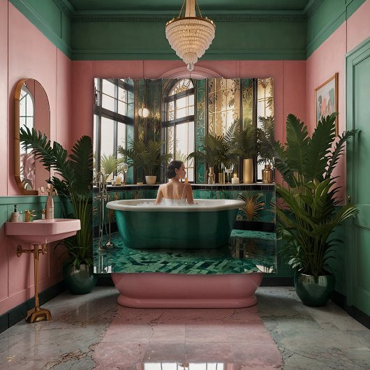 Glamorous 1920s vibes シャワーカーテン