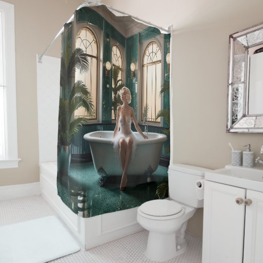 Glamorous 1920s vibes シャワーカーテン (インサイチュ)