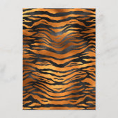 Glamorous Black Brown Tiger Stripes Animal Print メニュー (正面)
