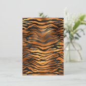 Glamorous Black Brown Tiger Stripes Animal Print メニュー (スタンド正面)