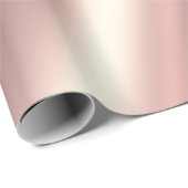 Glamorous Elegant Template Rose Gold Gift ラッピングペーパー (ロールコーナー)