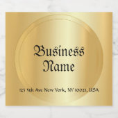 Glamorous Faux Gold手書きスクリプトテンプレート ビールラベル (シングルラベル)