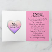 Glamorous Glam African American Mother Birthday カード (内部)