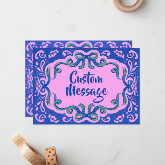 Glamorous Greetings ノートカード (正面/裏面インサイチュ)