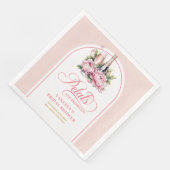Glamorous Petals and Prosecco Bridal Napkins Set (コーナー)