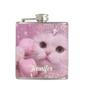 Glamorous Princess Cat Using Telephone             フラスク (正面)