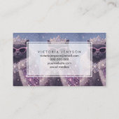 Glamorous Queen Cat Sparkling Fantasy Portrait 名刺 (裏面)