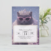 Glamorous Queen Cat Sparkling Fantasy Portrait 招待状 (スタンド正面)