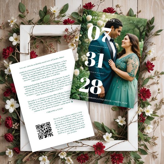 Glamorous Simple Enchanting & Delicate Minimalist  セーブザデート