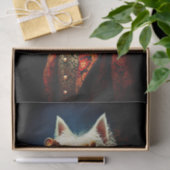 Glamorous Steampunk Westie Dog EZ6L Decoupage 薄葉紙 (ギフト)