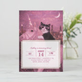 Glamorous Unicorn Cat Under Sparkling City         招待状 (スタンド正面)