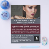 Glamoulous Model、Modeling Agency、Model Agent チラシ (シングル)