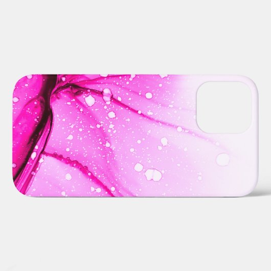 Glamour Alcohol Ink. Red Soft Canvas. Pink Mixed P Case-Mate iPhoneケース (裏面 (横))