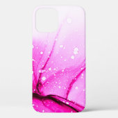 Glamour Alcohol Ink. Red Soft Canvas. Pink Mixed P Case-Mate iPhoneケース (裏面)