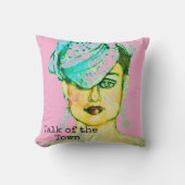  Glamour Art Paris High Fashion Model  クッション (正面)