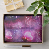 Glamour Bunny Rabbit Whimsical Floral Decoupage 薄葉紙 (ギフト)