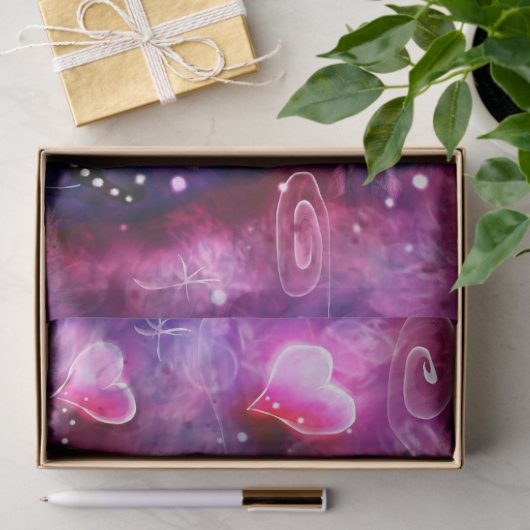 Glamour Bunny Rabbit Whimsical Floral Decoupage 薄葉紙 (ギフト)