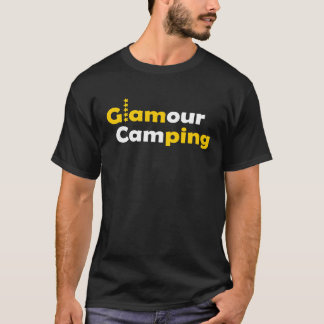 Glamour camping  luxury on holiday tシャツ
