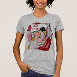 Glamour Fashion, Makeup Essentials T-shirt for her Tシャツ