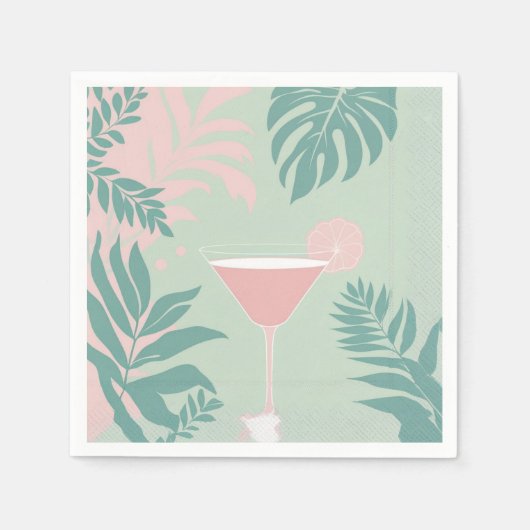 Glamour Tropical スタンダードカクテルナプキン (正面)