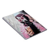 Glamourface：ピンクとスラッシャーかわいらしを使う ノートブック (右側)