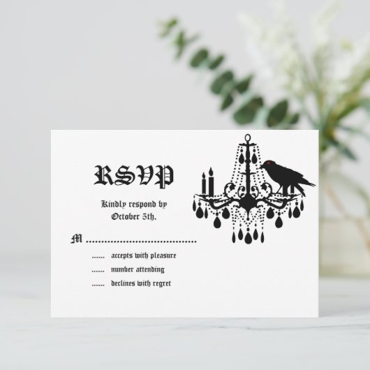 Glamouroous SkeletonsのRSVP 出欠カード (スタンド正面)