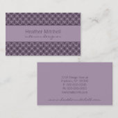 Glamourus Chic名刺（紫） 名刺 (正面/裏面)