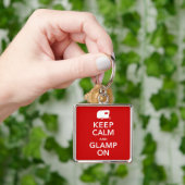 Glampの穏やかなオンヴィンテージRVキャンプのKeychainを保って下さい キーホルダー (手)