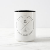Glamp Campsロゴコーヒーマグ ツートーンマグカップ (中央)