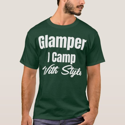Glamper I Camp With Style Hiker Adventure Smores b Tシャツ (正面)