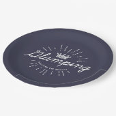 Glampingの女王の暗い色 ペーパープレート (アングル)