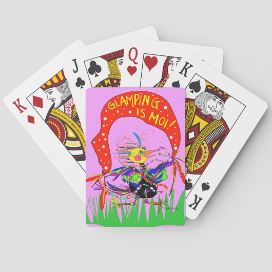 GLAMPINGはMOI電遊話カード(cawds) トランプ (裏面)