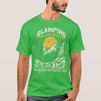 Glamping定義Glamperキャンピングスパークのような Tシャツ