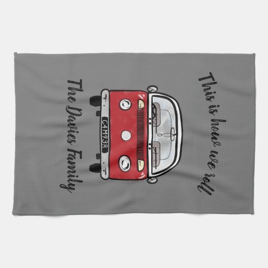 Glamping Camperのアクセサリーこれは私たちの転が方法です キッチンタオル (横)