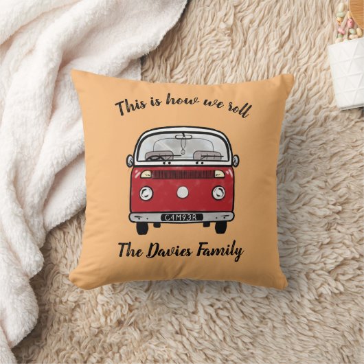 Glamping Camperのアクセサリーこれは私たちの転が方法です クッション (ブランケット)