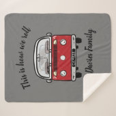 Glamping Camperのアクセサリーこれは私たちの転が方法です シェルパブランケット (正面(横))