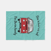 Glamping Camperのアクセサリーこれは私たちの転が方法です フリースブランケット (正面(横))