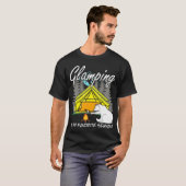 Glamping Camping Camper Hikingent family Tシャツ (正面フル)