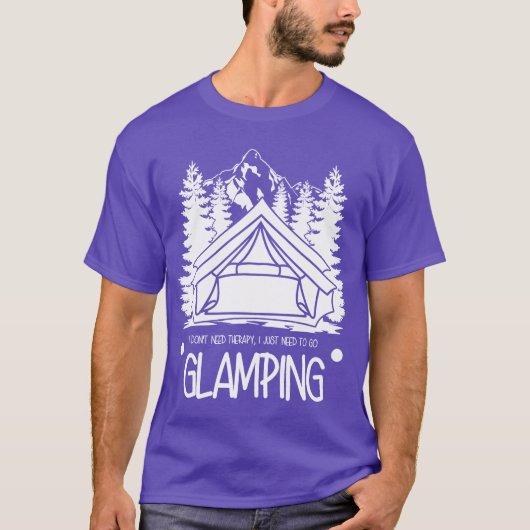 Glamping Campingent Hiking Camper gift Tシャツ (正面)
