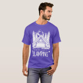 Glamping Campingent Hiking Camper gift Tシャツ (正面フル)