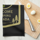 Glamping Canadaビジネス キッチンタオル (四つ折り)
