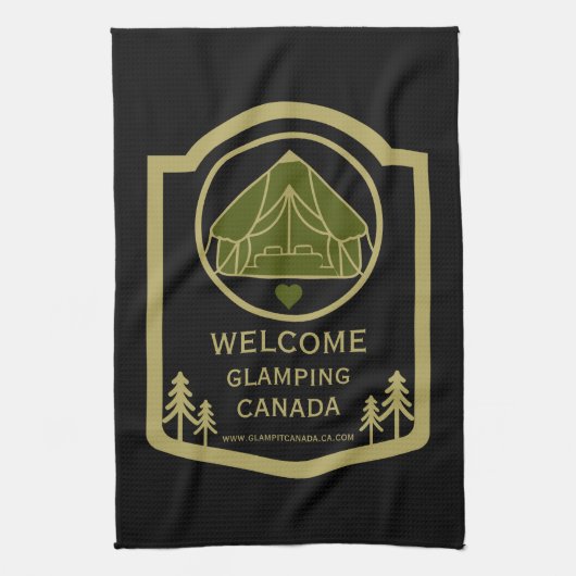 Glamping Canadaビジネス キッチンタオル (縦)